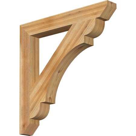 Olympic Slat Rough Sawn Bracket, Western Red Cedar, 4W X 32D X 32H